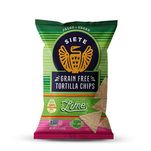 Siete Lime Grain Free Tortilla Chips, 5 oz