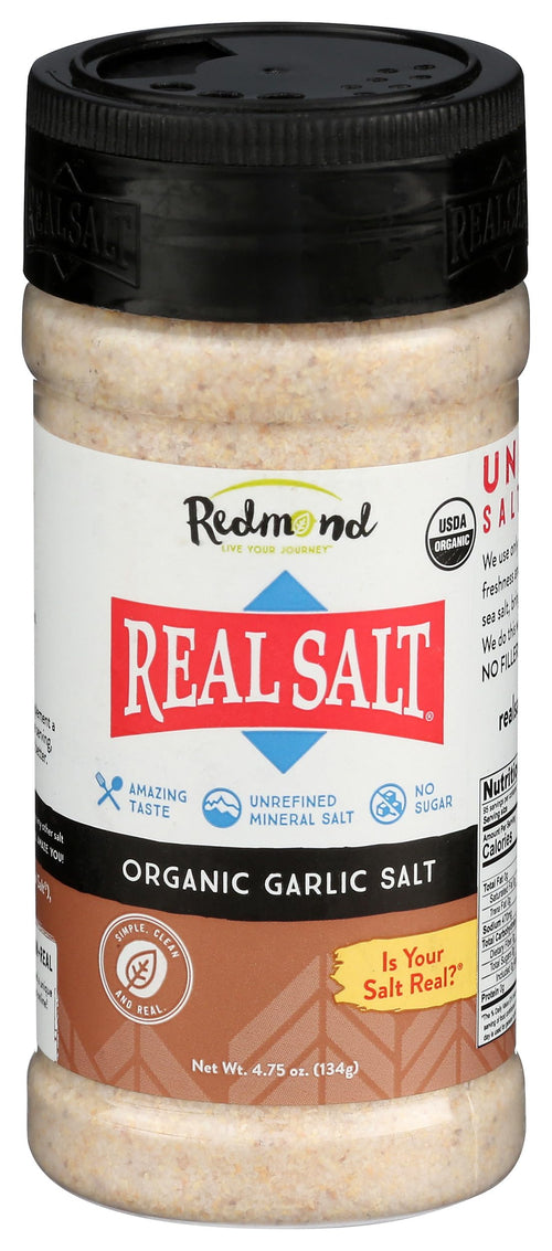 Redmond Real Sea Salt Garlic Salt, 4.75 oz