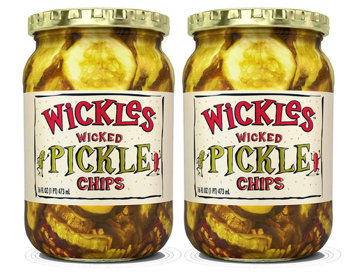 Wickles Wicked Sandwich Chips, 16 oz (Pack of 2)