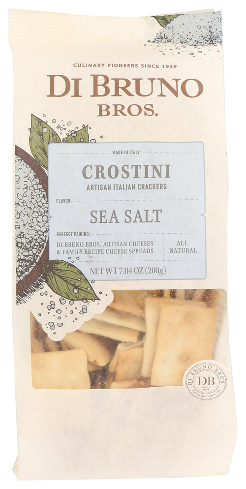 Di Bruno Bros Artisan Italian Crostini Crackers with Sea Salt, 7.04 oz (Pack of 12)