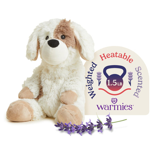 Warmies Microwavable Weighted Stuffed Animal, Puppy