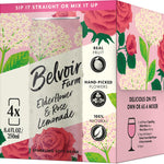 Belvoir Farm Elderflower & Rose Sparkling Lemonade, 8.4 fl oz (Pack of 4)
