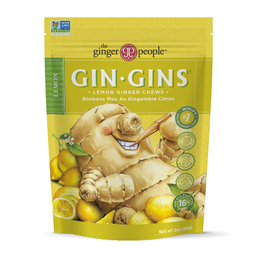 Gin Gins Lemon Ginger Chews, 3 oz