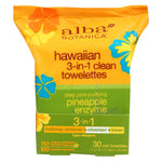 Alba Botanica Hawaiian 3-in-1 Towelettes, 30 Count