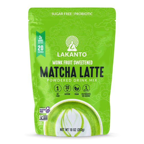 Lakanto Sugar-Free Matcha Latte Green Tea Powder, 10 oz