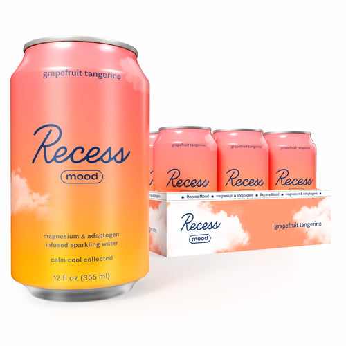 Recess Mood Calm Drink, Grapefruit Tangerine (Pack of 12)
