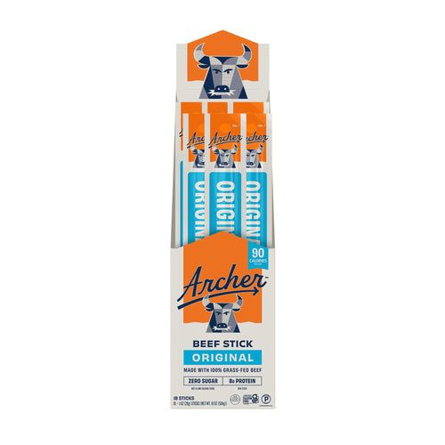 Archer Grass Fed Beef Sticks, Original, 1 oz (18 Count)