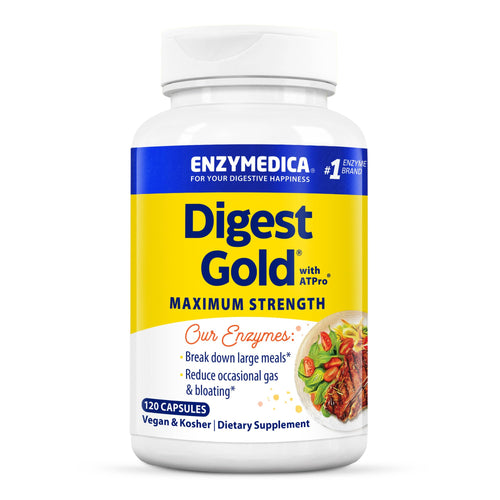 Enzymedica Digest Gold with ATPro, Maximum Strength, 120 Capsules
