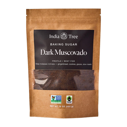 India Tree Dark Muscovado Sugar, 1 lb