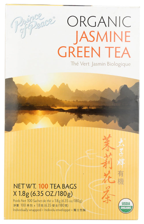 Prince of Peace Organic Jasmine Green Tea, 100 Tea Bags