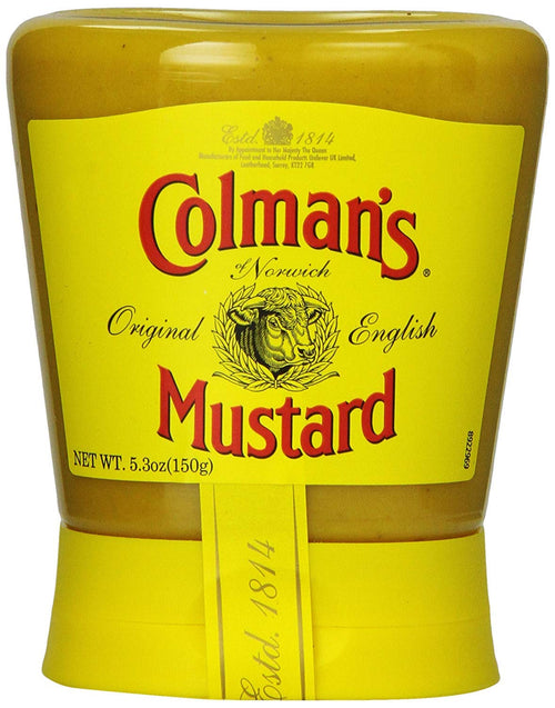 Colman's Squeezy Mustard, 5.3 oz (Pack of 6)