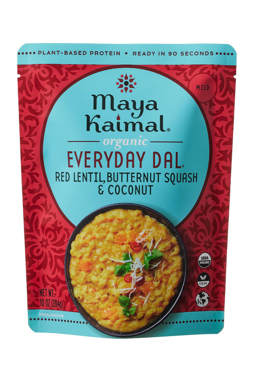 Maya Kaimal Organic Everyday Dal, Red Lentil, Butternut Squash & Coconut, 10 oz