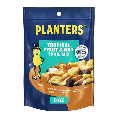 Planters Tropical Fruit & Nut Trail Mix, 6 oz (Pack of 12)
