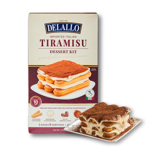 DeLallo No-Bake Tiramisu Kit with Savoiardi Ladyfingers