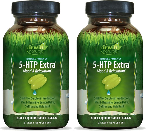 Irwin Naturals Double Potency 5-HTP Extra Mood Balance Formula (Pack of 2)