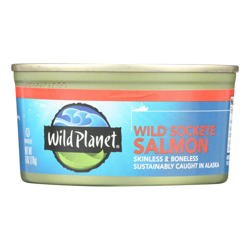 Wild Planet Wild Sockeye Salmon, 6 oz (Pack of 12)