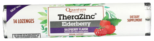 Quantum Zinc Elderberry Raspberry Lozenges, 1.2 oz (Case of 12)
