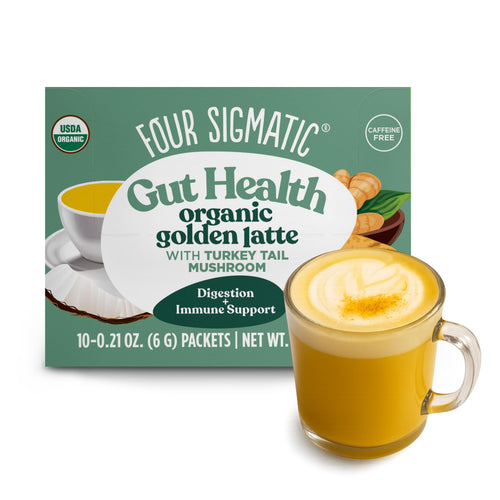 Four Sigmatic Gut Health Golden Latte, Organic, 10 Packets