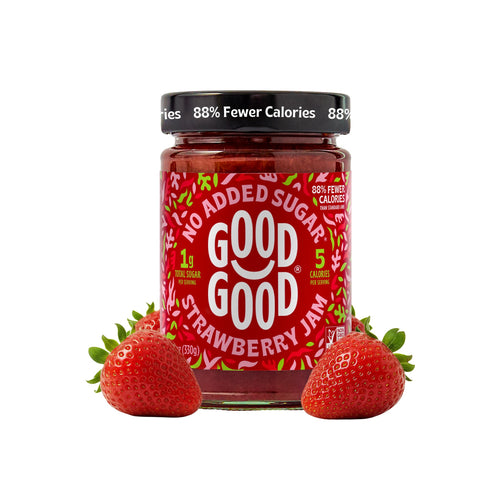 Good Good Strawberry Jam, No Added Sugar, 12 oz