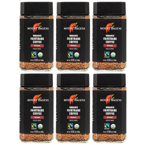 Mount Hagen Organic Freeze Dried Instant Coffee, 3.53 oz (Pack of 6)