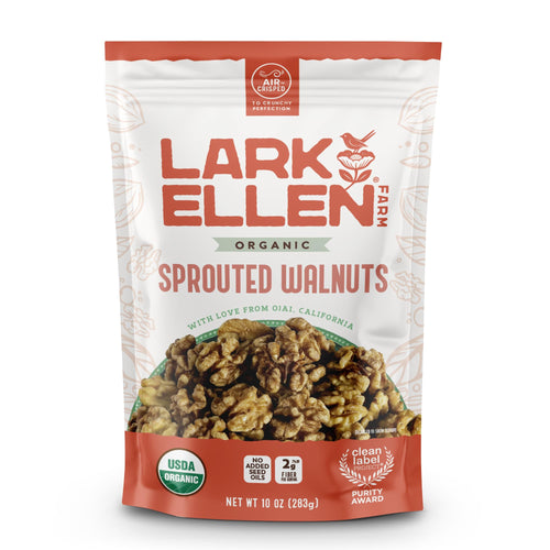Lark Ellen Farm Organic Sprouted Walnuts, Unsalted, 10 oz