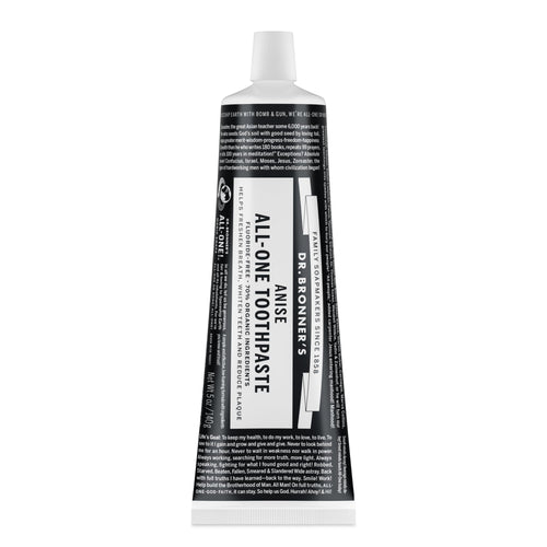Dr. Bronner's Fluoride-Free & SLS-Free Toothpaste, Anise, 5 oz