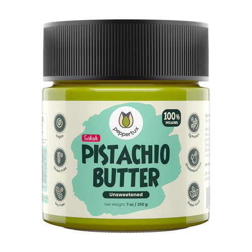 Peppertux Farms 100% Pistachio Butter, Unsweetened, 7 oz