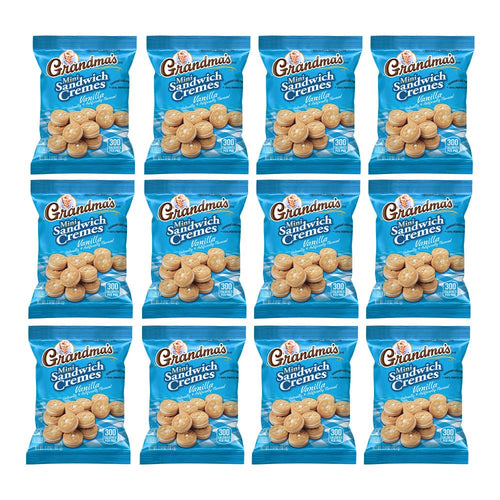 Grandma's Homestyle Mini Vanilla Sandwich Creme Bites (Pack of 12)