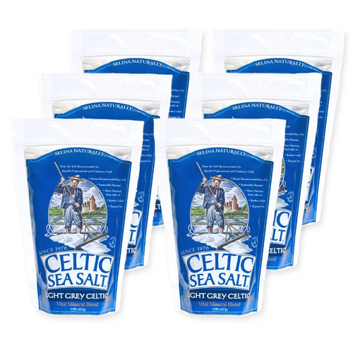 Celtic Sea Salt Light Grey Celtic Sea Salt, 1/2 lb Resealable Bags (Pack of 6)