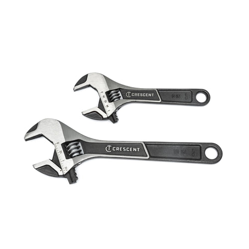 Crescent Wide Jaw Adjustable Wrench Set, 6 in and 10 in (ATWJ2610VS)