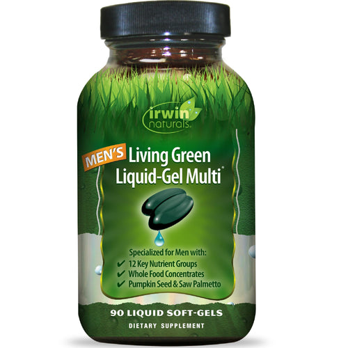 Irwin Naturals Men's Living Green Daily Multivitamin, 90 Softgels