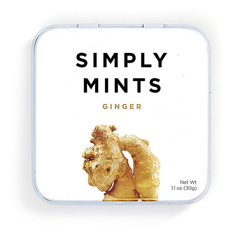 Simply Mints Ginger Mints, 30 Count Tin