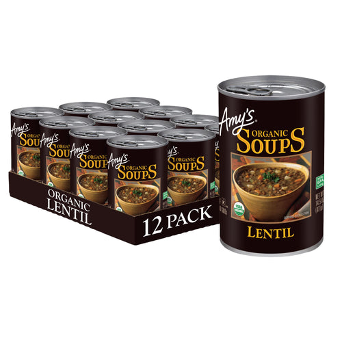 Amy's Organic Lentil Soup, 14.5 oz (Pack of 12)