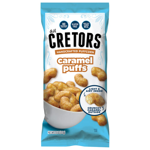 G.H. Cretors Handcrafted Puffcorn Caramel Puffs, 7.5 oz