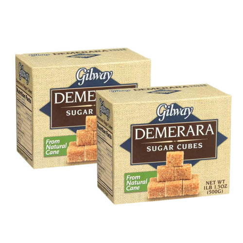 Gilway Demerara Sugar Cubes, 17.6 oz (Pack of 2)