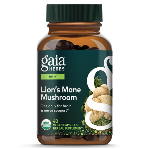 Gaia Herbs Lion's Mane Mushroom, 40 Vegan Capsules
