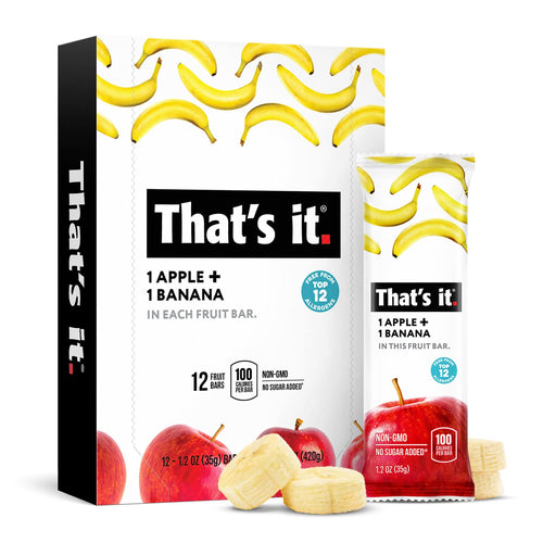 That's It Apples + Banana Fruit Bar, 14.4 oz (Pack of 12)