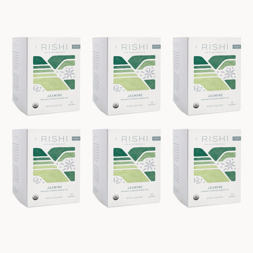 Rishi Tea Jasmine Organic Chinese Green Tea Sachet Bags, 90 Count