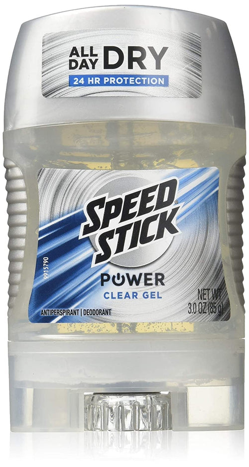 Speed Stick Power Clear Gel Anti-Perspirant Deodorant, 3 oz (Pack of 5)