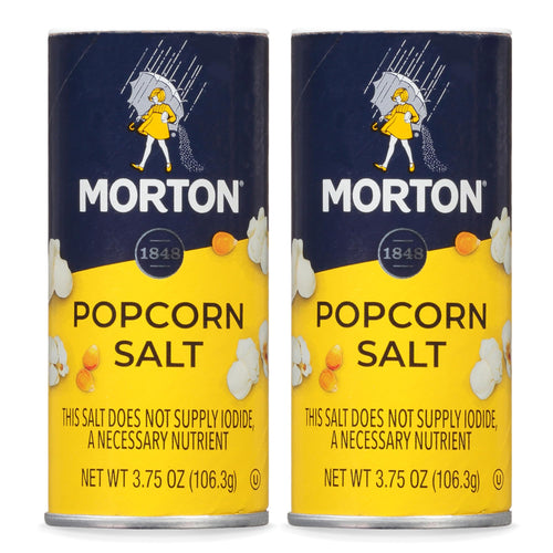 Morton Popcorn Salt, 3.75 oz (Pack of 2)