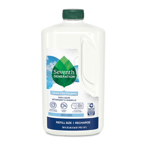 Seventh Generation Hand Dish Wash Refill, Free & Clear, 50 fl oz