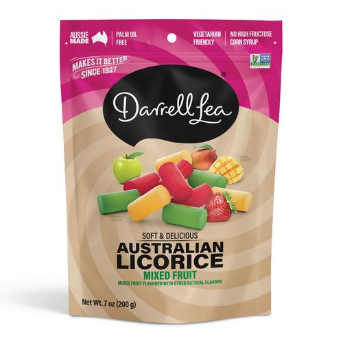 Darrell Lea Soft Australian Mixed Fruit Licorice, 7 oz