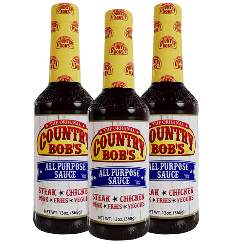 Country Bob's Original All Purpose Sauce, 13 oz (Pack of 3)