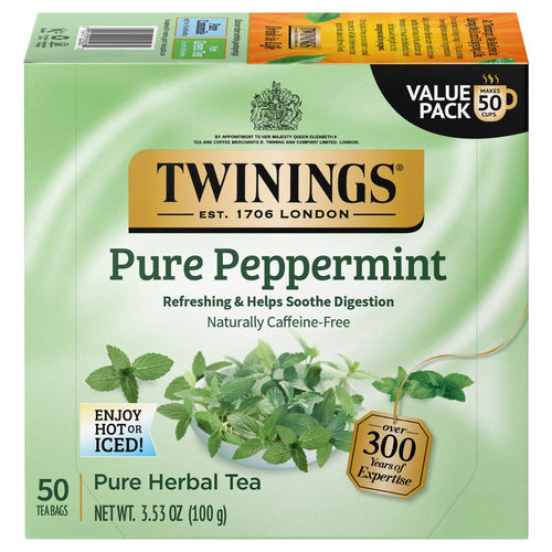 Twinings Pure Peppermint Tea, 50 Count