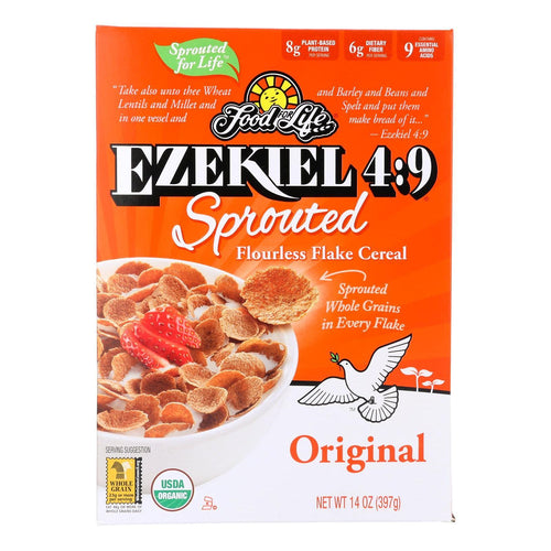 Food for Life Ezekiel Sprouted Whole Grain Cereal, Original, 14 oz (Pack of 6)