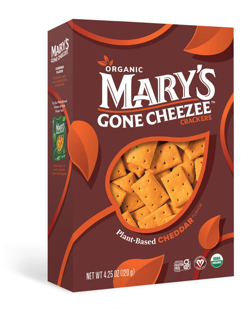 Mary's Gone Crackers Cheddar Cheezee Crackers, 4.25 oz