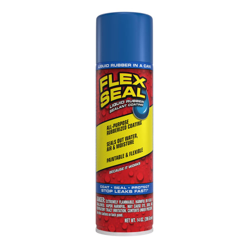 Flex Seal Spray Rubber Sealant Coating, Waterproof, Blue, 14 oz