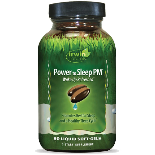 Irwin Naturals Power to Sleep PM, 6 mg Melatonin, 60 Liquid Softgels