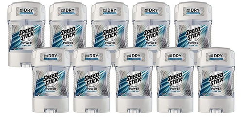 Speed Stick Power Gel Antiperspirant Deodorant, 3 oz (Pack of 10)