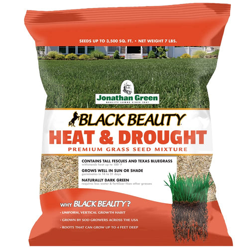 Jonathan Green Black Beauty Heat and Drought Resistant Grass Seed, 7 lb